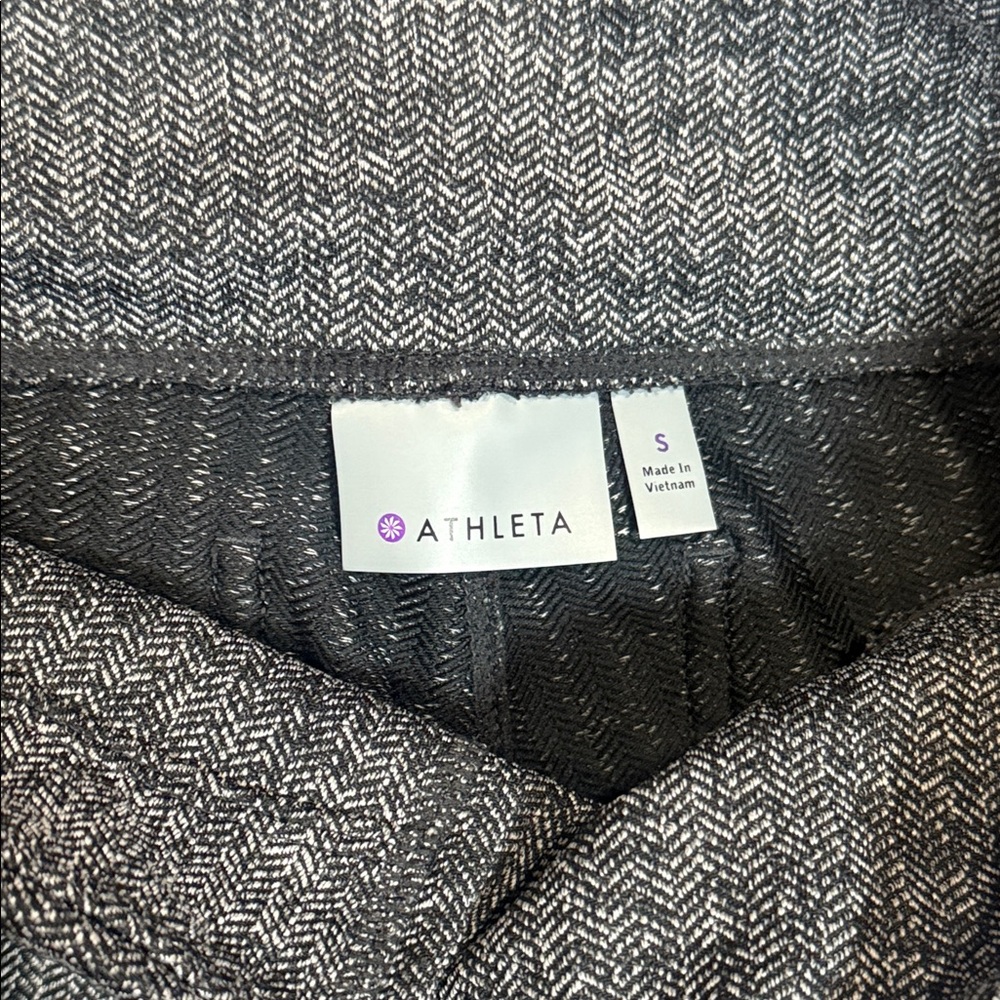 Athleta Herringbone Metro High-Rise‎ Leggings Gray Women’s S Stretch Athleisure - Picture 3 of 8